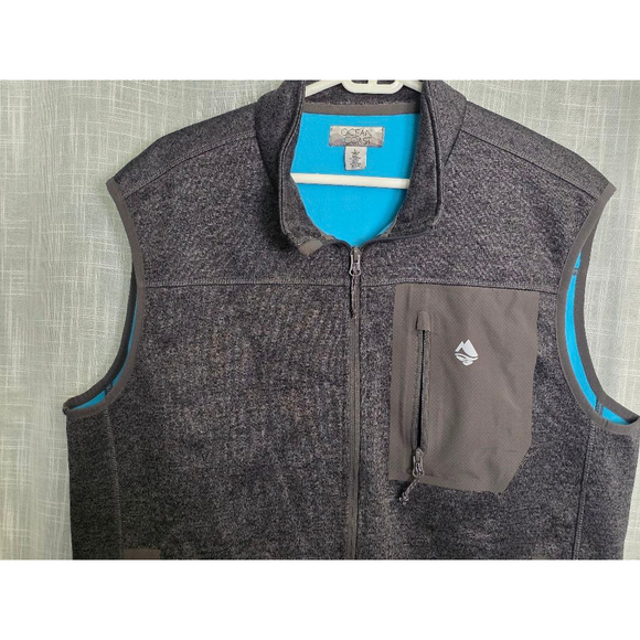 Men's Ocean Coast Vest Size‎ L Gray Fleece - Picture 3 of 5